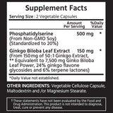 포스파티딜세린 500 mg + 징코빌로바
